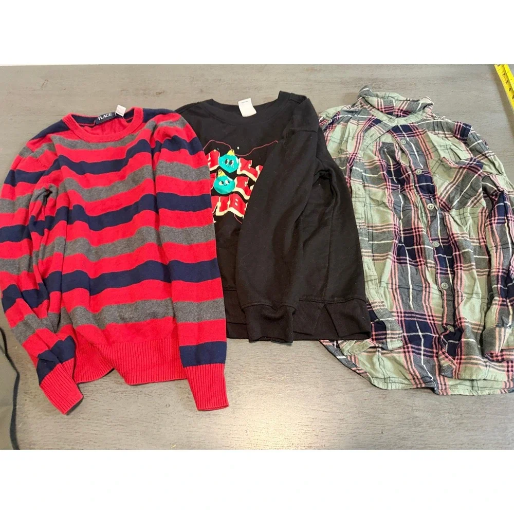 Boys Clothing Lot 8pc Size XL 14/16 Old Navy Childrens Place Flannel Joggers